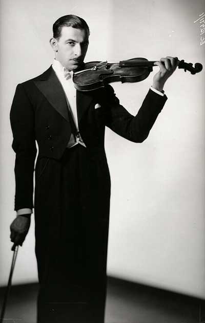 Maurice Winnick with violin